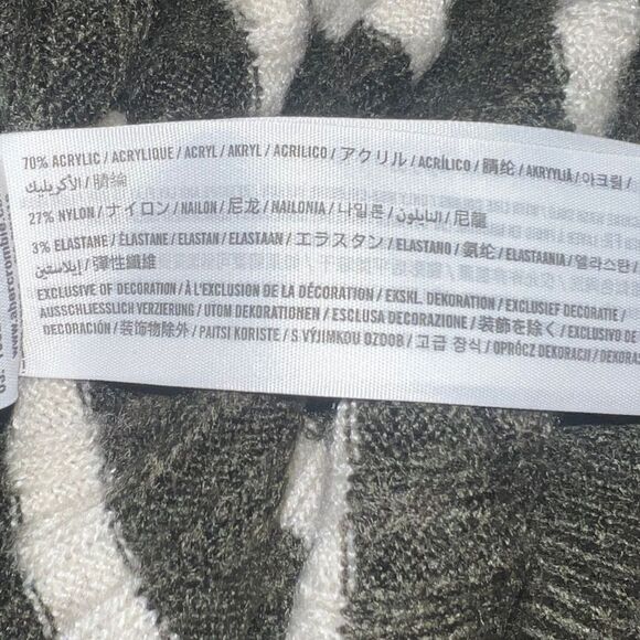 Abercrombie & Fitch Womens Green White Striped Sweater Hi-Lo XXS EUC - Picture 6 of 7